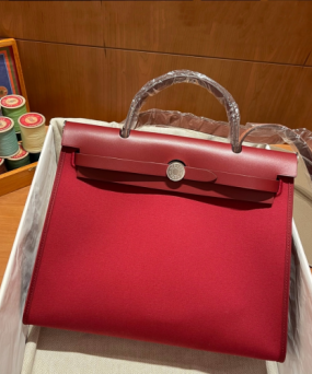 에르메스 에르백31 버건디 은장